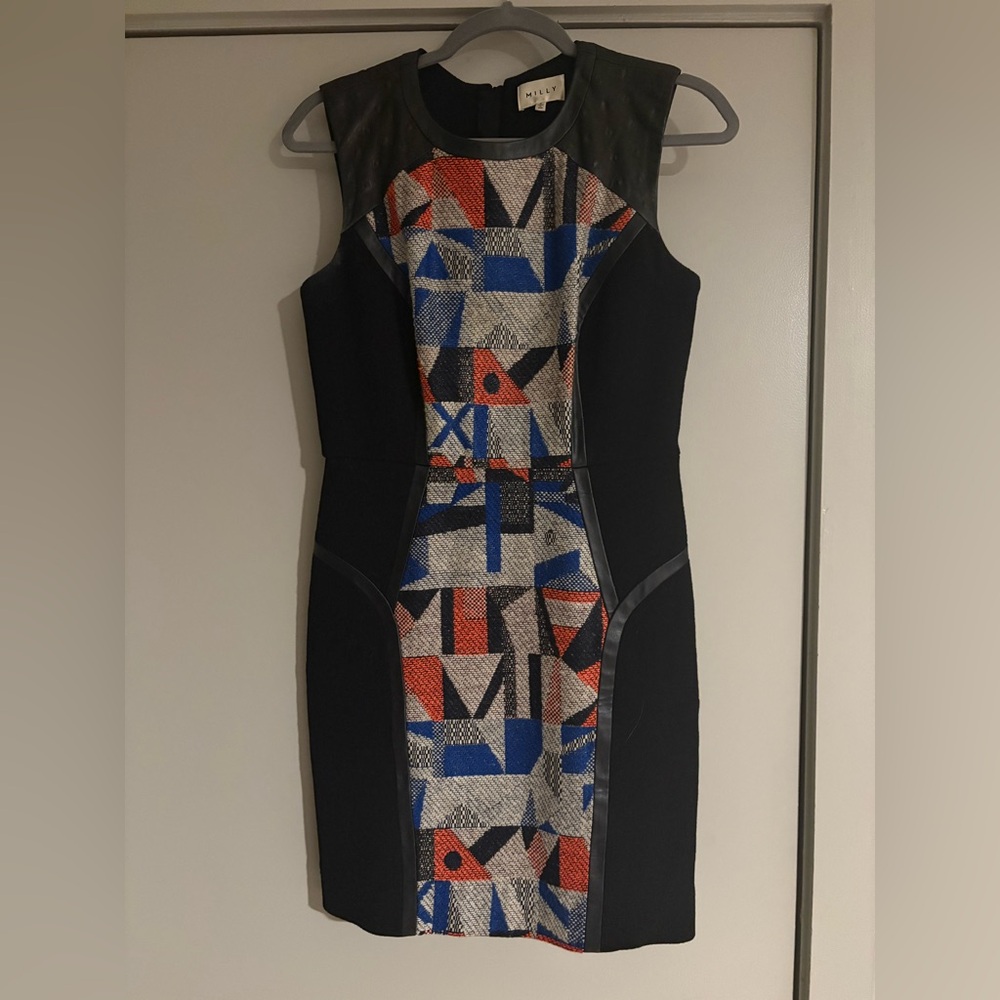 Milly of New York Colorful Geometric Mini Dress